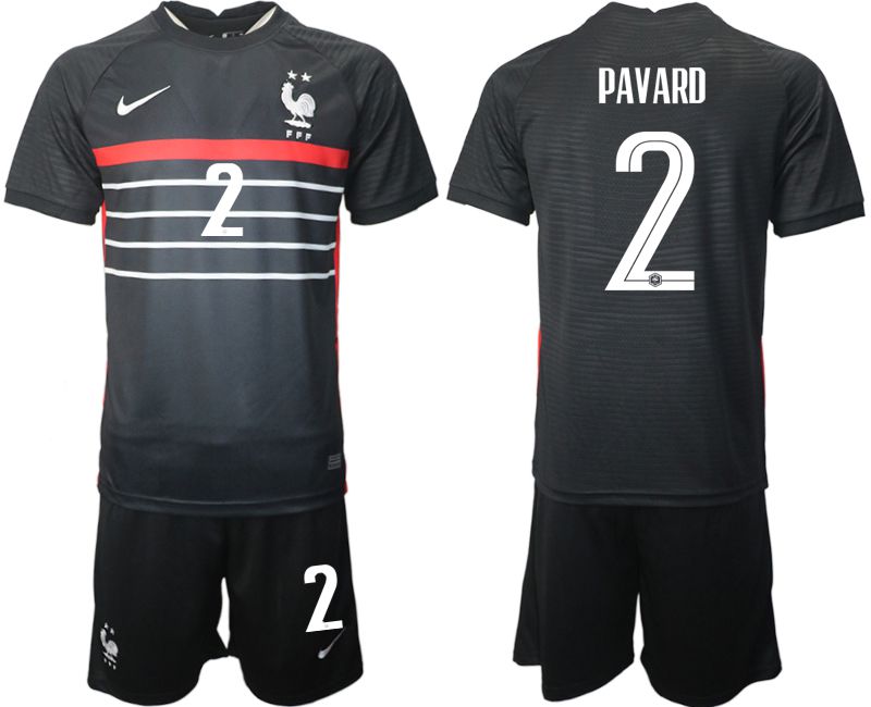 Men 2022 World Cup National Team France home black #2 Soccer Jersey